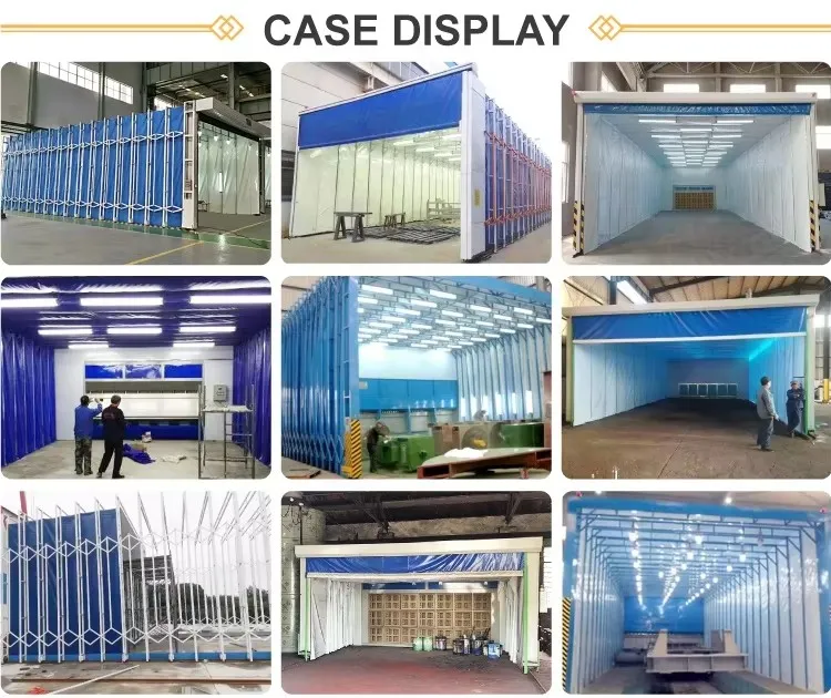 Factory Price Retractable Paint Spray Booth Painting Room for Sale