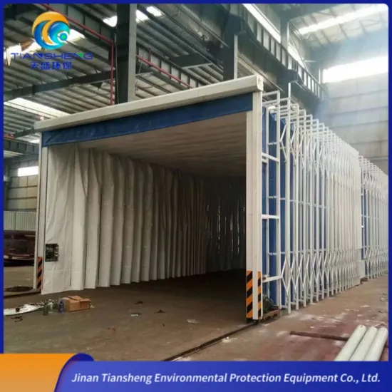 Collapsible Retractable PVC Portable Mobile Train Paint Booth Telescopic Ts-Ydpq Customized Spray Booth