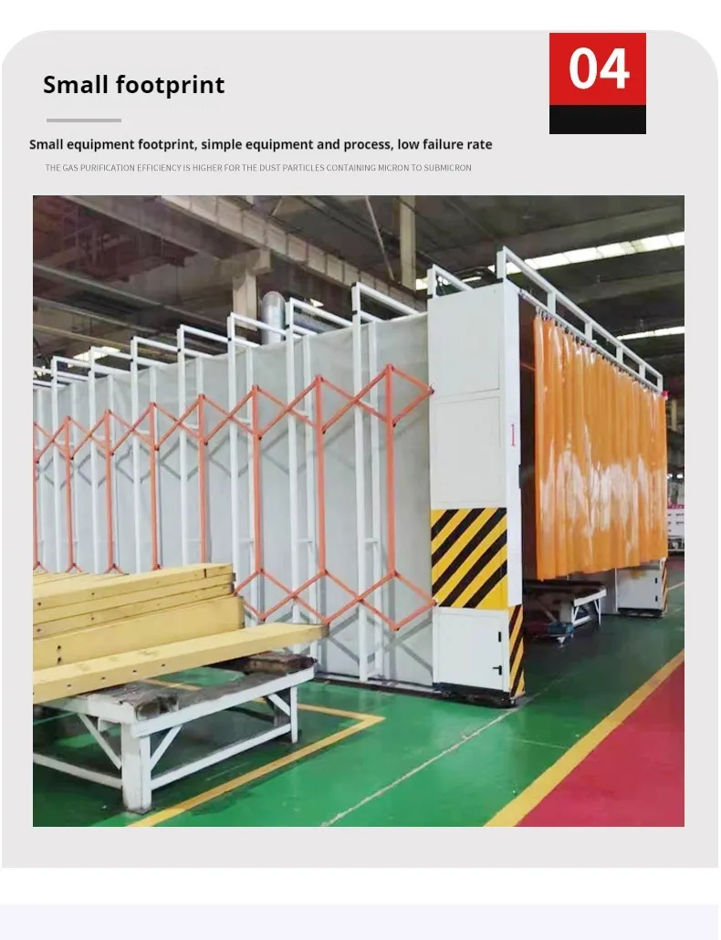 CE Certified Mobile Collapsible Retractable Spray Paint Booth for Large Parts with Low Price