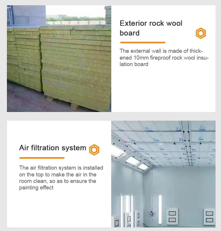 High Quality OEM Auto Spray Booth Diesel Heating Systeam Car Surface Painting Room Baking Oven