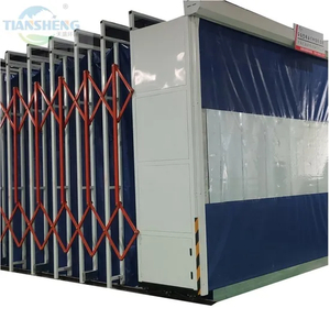 CE Certified Retractable Mobile and Telescopic Paint Spray Booth for Large Workpieces