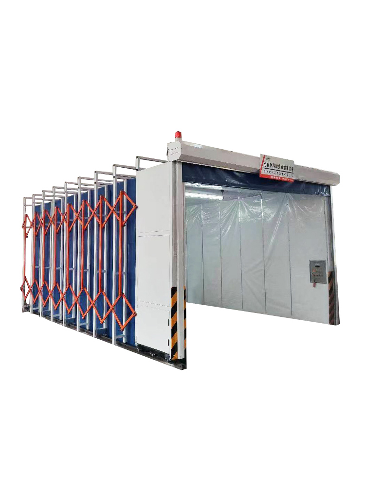 Mobile telescopic spray painting room