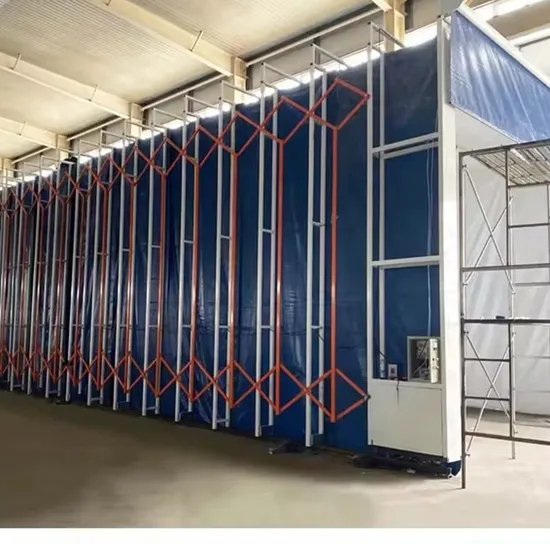 Mobile Collapsible Retractable Spray Paint Booth for Large Parts