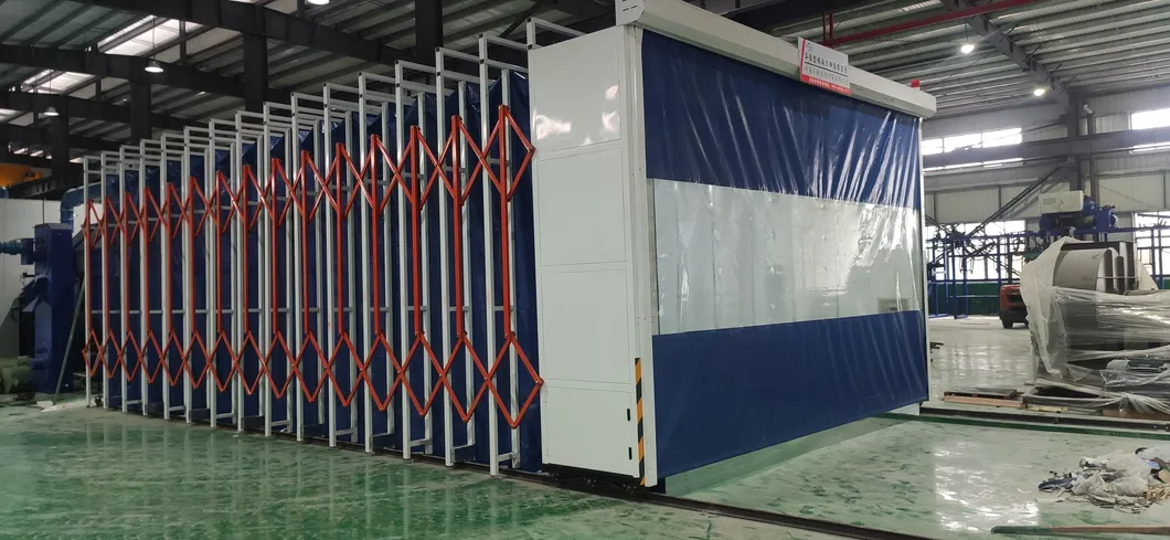 Large Vehicle Telescopic Spray Painting Booth Open Face Retractable Mobile Spray Booth