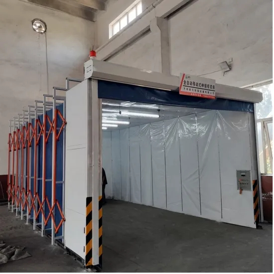 Retractable Spray Paint Booths Dust Free Mobile Telescopic Spray Painting Room