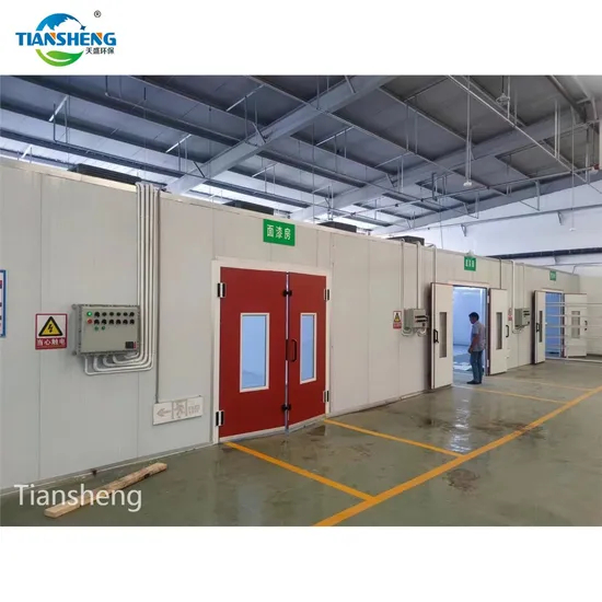 Cross Draft Industrial Spray Booth Paint Booth for Furniture Painting