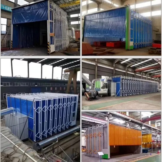 Customized China Manufacturer Movable Telescopic Painting Booth Spray Room