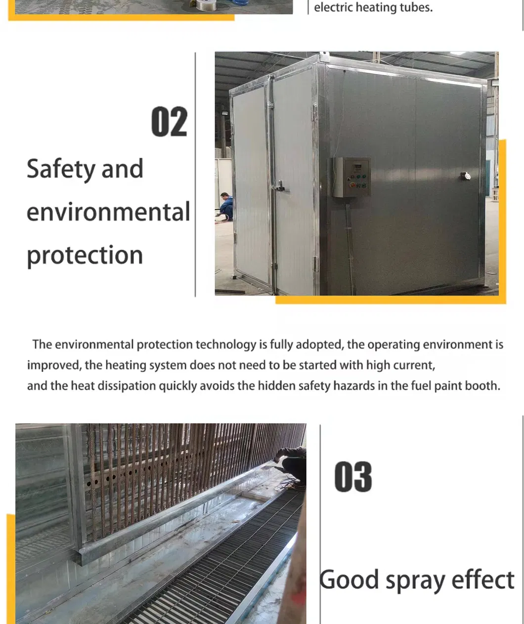 Environmentally Friendly High Temperature Curing Room Electrostatic Spraying Wheel Hub Drying Electric Heating Baking Room