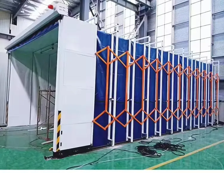 Movable Telescopic Automotive Quick Paint Booth for Large Work Piece