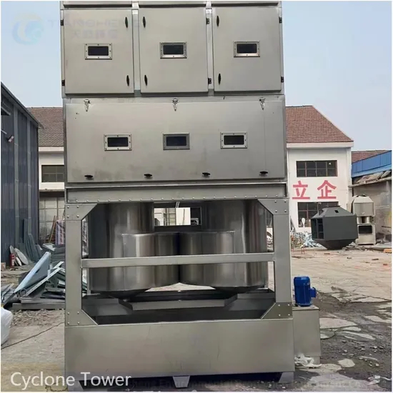 Shandong Source Manufacturer Environmental Protection Machinery Cyclone Cooling Cyclone Mixing Spray Tower