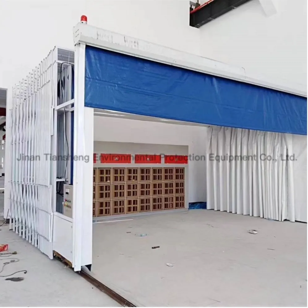Mobile Collapsible Retractable Spray Paint Booth for Portable Big Bus
