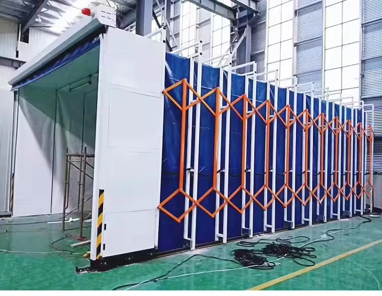 Retractable Spray Paint Booths Dust Free Mobile Telescopic Spray Painting Room