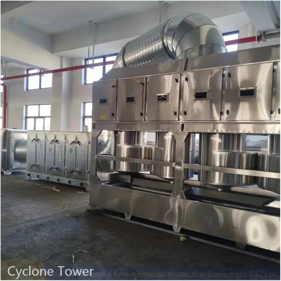 Dust Filter Cyclone Spray Tower for Industrial Remove Dust Vocs Exhaust Gas Granulation Factory Air Flow Ts-Qxt
