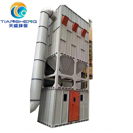 Container SGS Decent Depends Air Volume Dust Cyclone Collector Baghouse