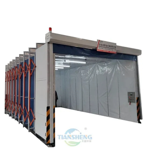 Retractable Mobile Telescopic Paint Spray Booth for Sale