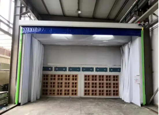 Retractable Telescopic Spray Booth Painting Room Mobile Paint Booth China High Quality Retractable Telescopic Spray Booth