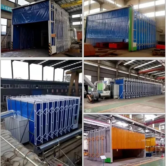 Retractable Waterproof Spray Paint Booth Mobile Telescopic Painting Booth Hot Sale Professional Retractable Telescopic Spray Booth