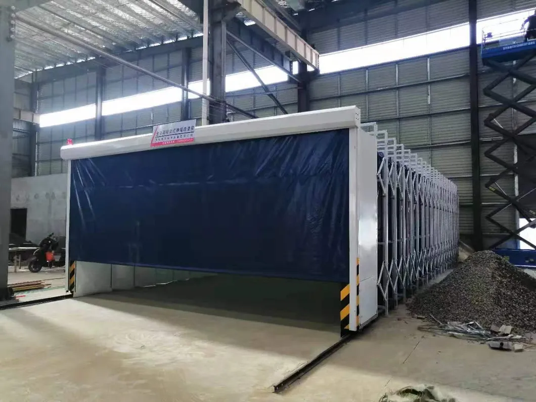 Large Vehicle Telescopic Spray Painting Booth Open Face Retractable Mobile Spray Booth