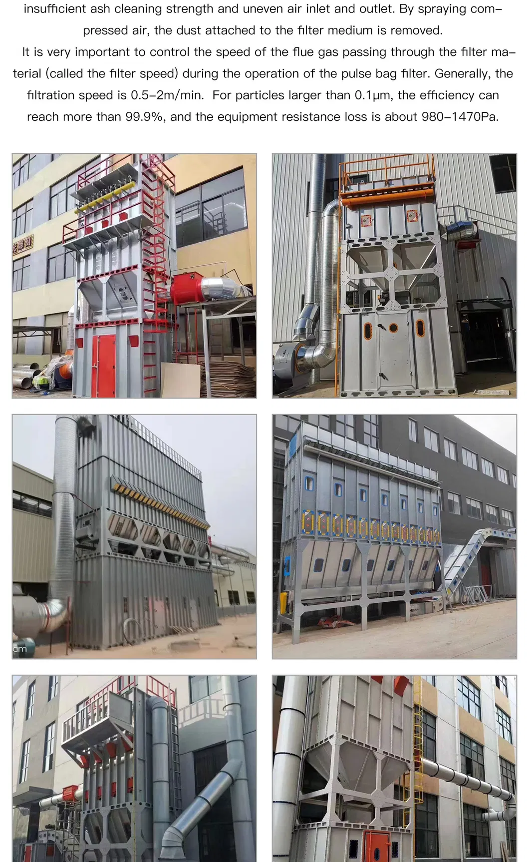 High Air Volume Customized Woodworking Central Purification Dust Removal Air Filtration System Dust Collector