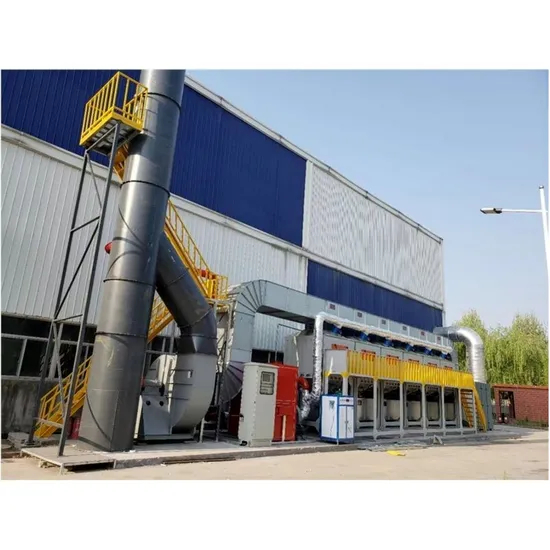 Catalytic Combustion Device for Exhaust Gas Extraction in Hot-Selling Manufacturing Plant