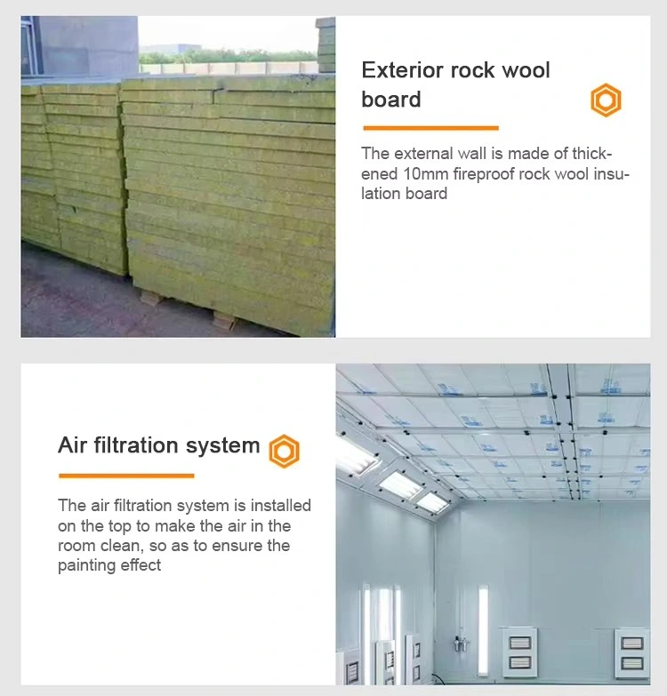 2024 CE Car Paint Booth Luxurious Automotive Spray Painting and Baking Oven Spray Booth Spray Tan Extraction Booth