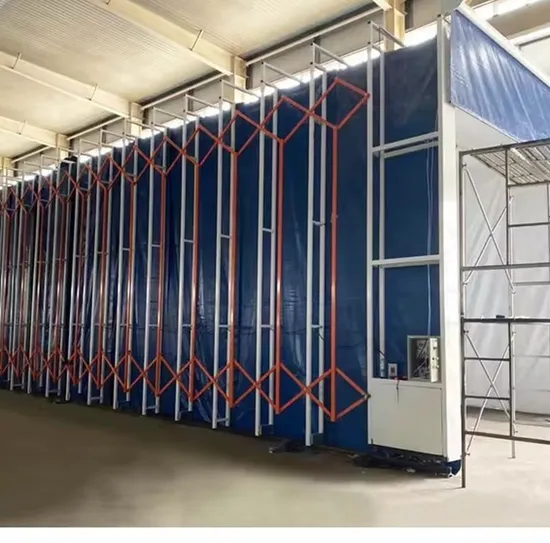 Telescopic Spray Booth for Automotive Painting with Adjustable Height