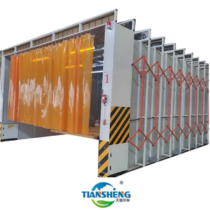 Hot Sale Mobile Collapsible Retractable Spray Paint Booth with Dust Collection System for Large Parts Painting Oven for Big Bus