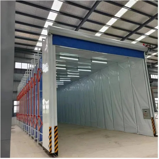 Parts Spraying Room 10m 15m 20m Collapsible Retractable Painting Booth