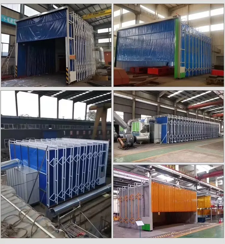 Retractable Telescopic Spray Booth Painting Room Mobile Paint Booth China High Quality Retractable Telescopic Spray Booth