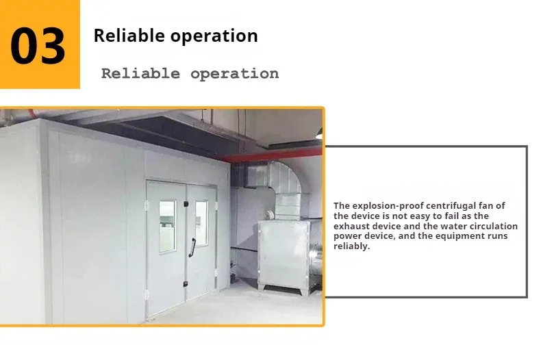 Dust Free Furniture Spray Paint Booth Water Curtain Spray Booth Cabinet