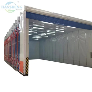 Industrial Telescopic Paint Spray Booth Dry Dust-Free Sanding Room