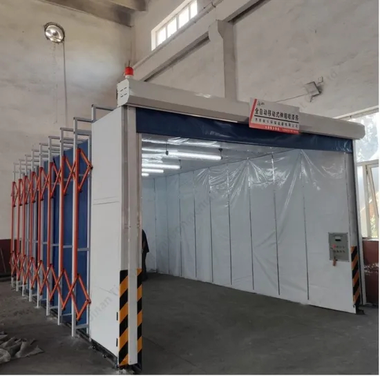 CE Approved Mobile Collapsible Retractable Spray Painting Booth