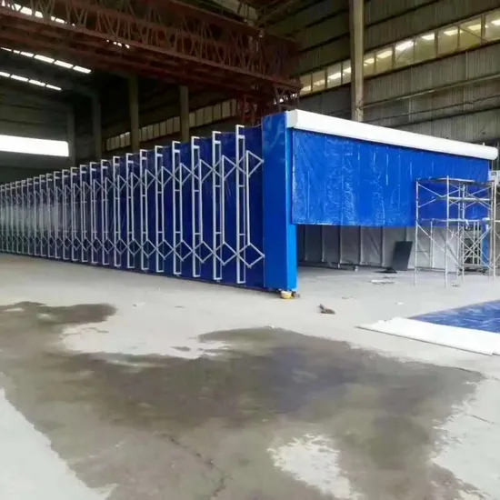 Retractable Waterproof PVC Spray Paint Booth Mobile Telescopic Painting Booth