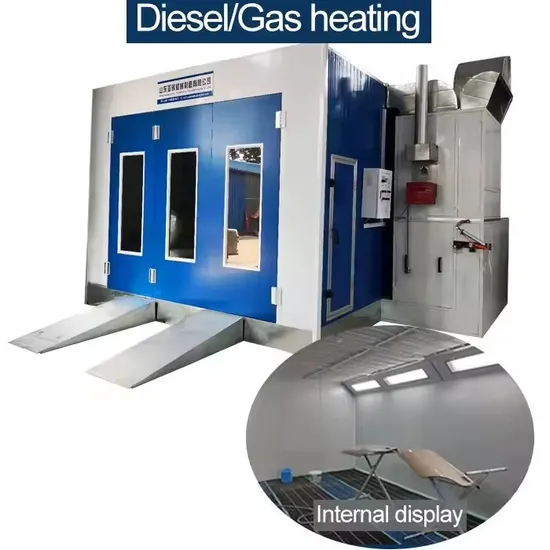 Electric Heating Spray Booth for Car Paint with Fire Resistant Board Standard Size Car Painting Room