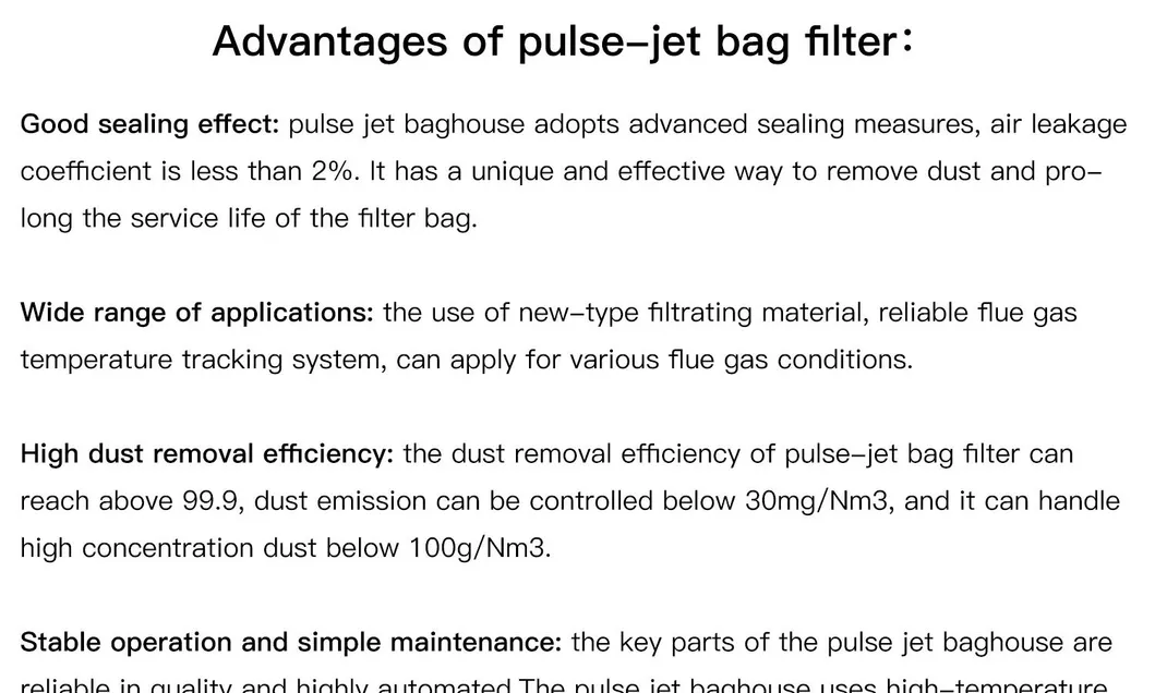 Bag Filter, Industrial Dust Recovery, Central Dust Removal, Environmental Protection Equipment, High-Temperature Resistant Boiler, Pulse Dust Collector Factory