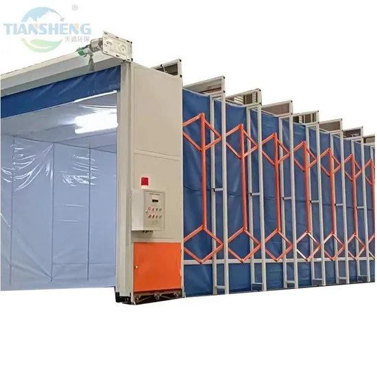 Customized Sides Mobile Retractable Telescopic Spray Booths Car Painting Room