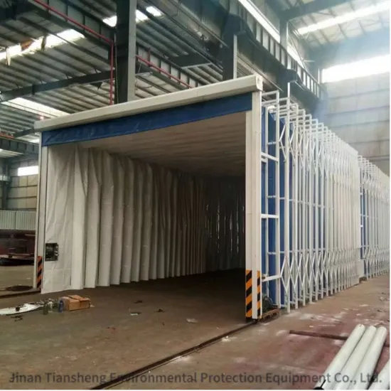 Factory Price Retractable Spray Paint Booth Powered by Electricity High Quality Paint Booth Downdraft Paint Booth in China