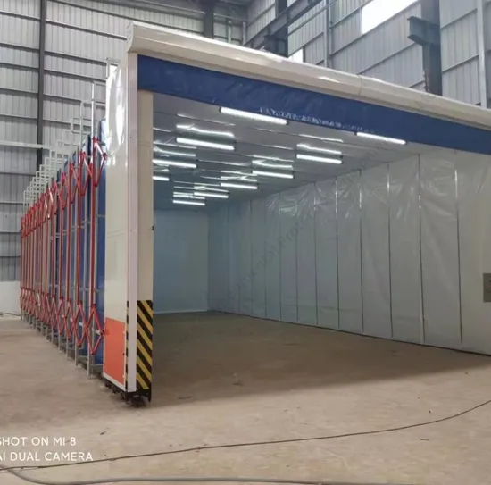 Factory Price Retractable Paint Spray Booth Painting Room