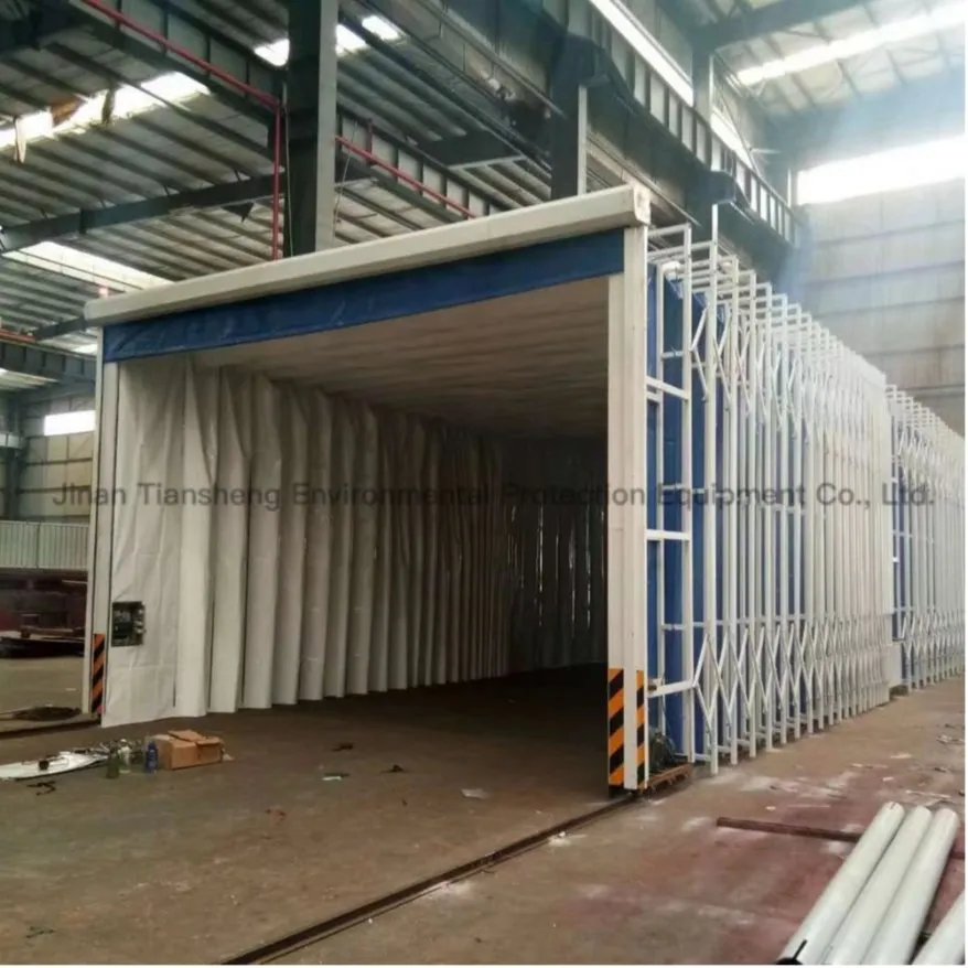 Factory Price Retractable Paint Spray Booth Painting Room