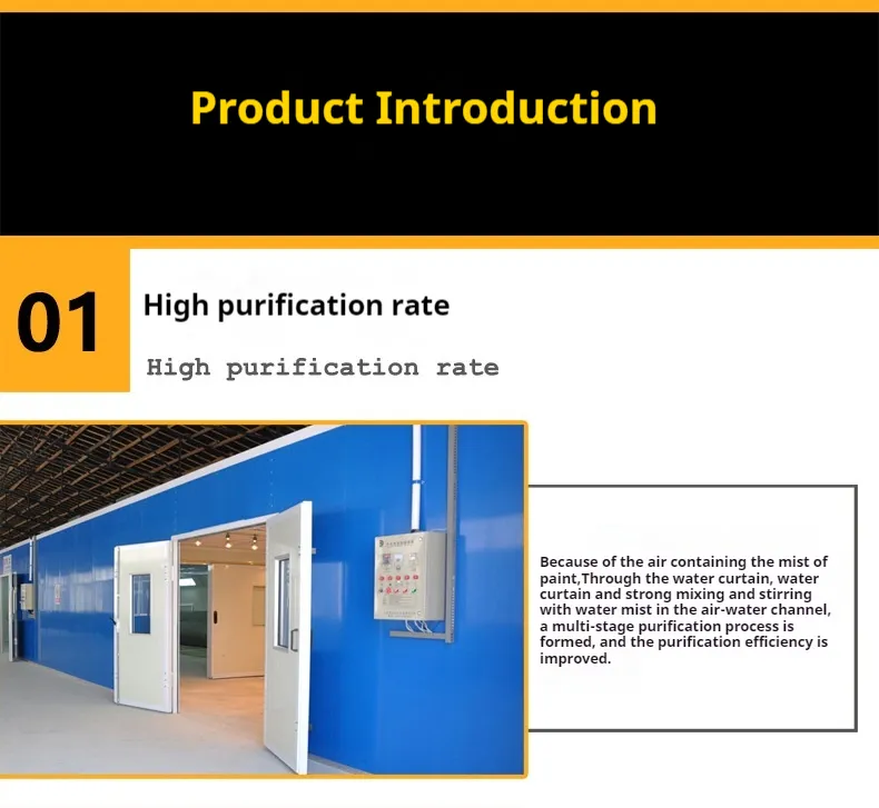 High Automotive Paint Booth Curtain Furniture Spray Booth with Drying Room